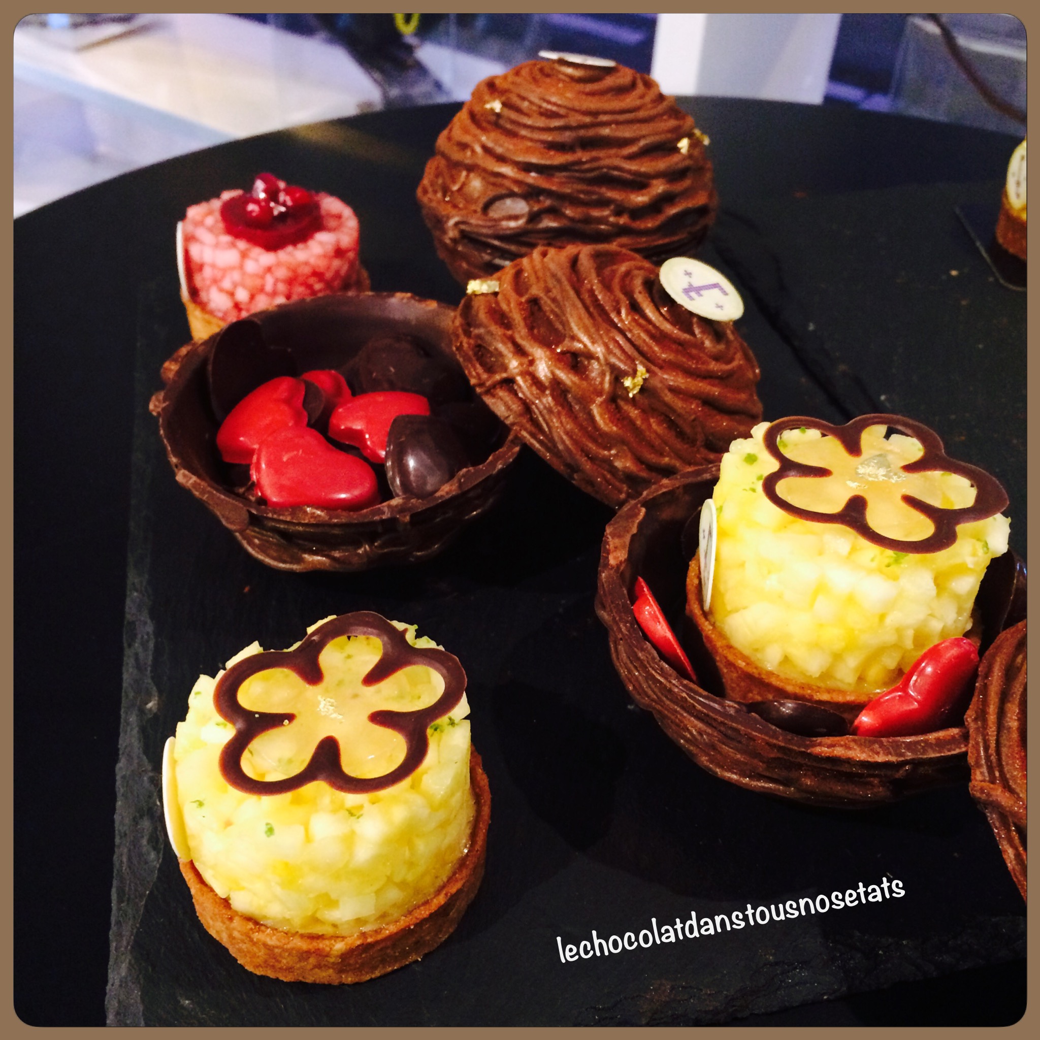 Les nids d’amour, Pâtisserie EUGENE, Paris Le Chocolat dans tous nos états