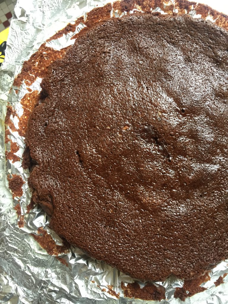 Gâteau fondant maison, chocolat-courgette