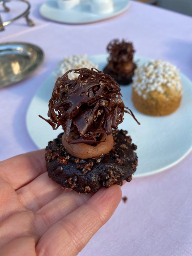 Cookie chocolat olive noire, Tea-time printemps, Peninsula Paris, 